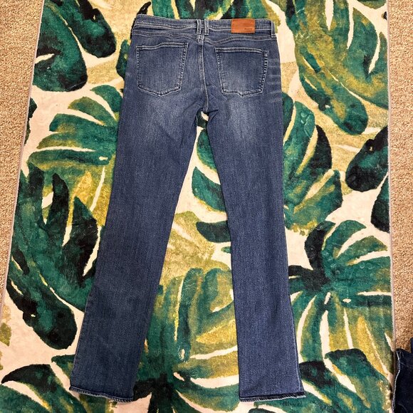 Madewell Sz 6 (28) Rail Straight Low Rise Jeans Stretch Womens Medium Wash - Picture 14 of 15